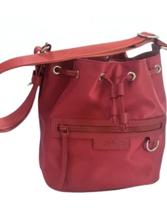 🆕-Longchamp Neoprene Bucket Bag- Red.